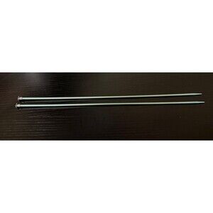 Bates Knitting #5 3 3/4mm Needles 14" long  Green Aluminum Preowned